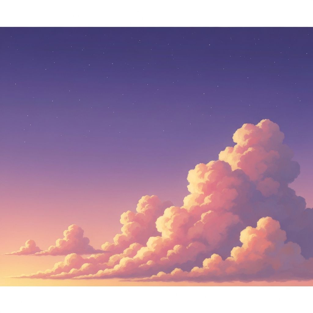 Dreamy twilight sky
